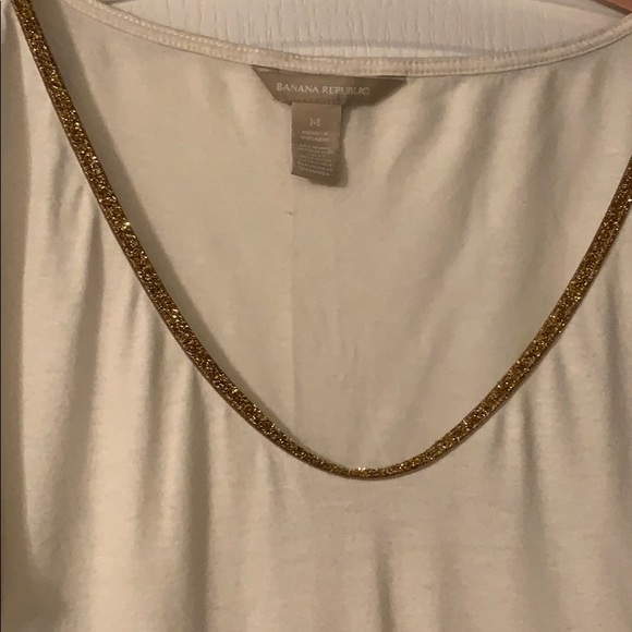 Cream long sleeve with gold neck - Picture 3 of 3